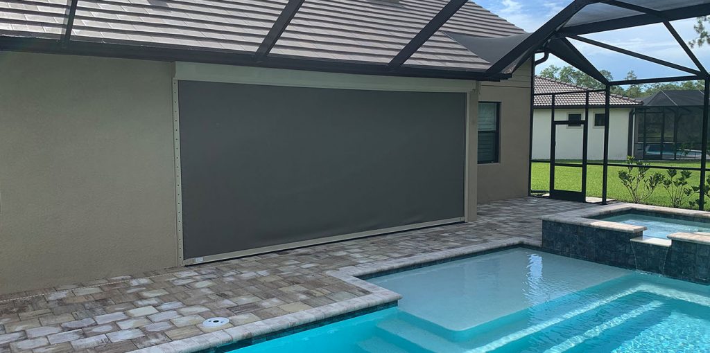 Roll down screens on a Florida home