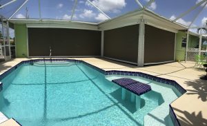 Roll down screens on a Florida home